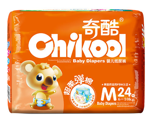 奇酷熊超柔彈棉紙尿褲M24片