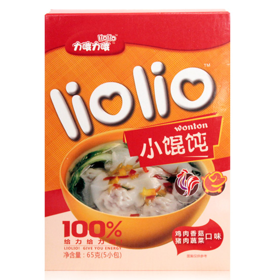 力哦力哦雞肉香菇+豬肉蔬菜小餛飩