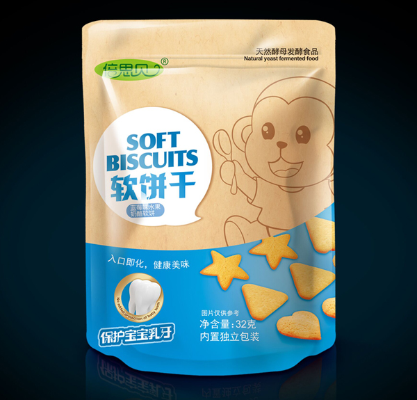 倍思貝藍莓味水果奶酪軟餅干32克