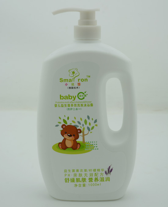 小狀園嬰兒益生菌多效洗發(fā)沐浴露1000ML