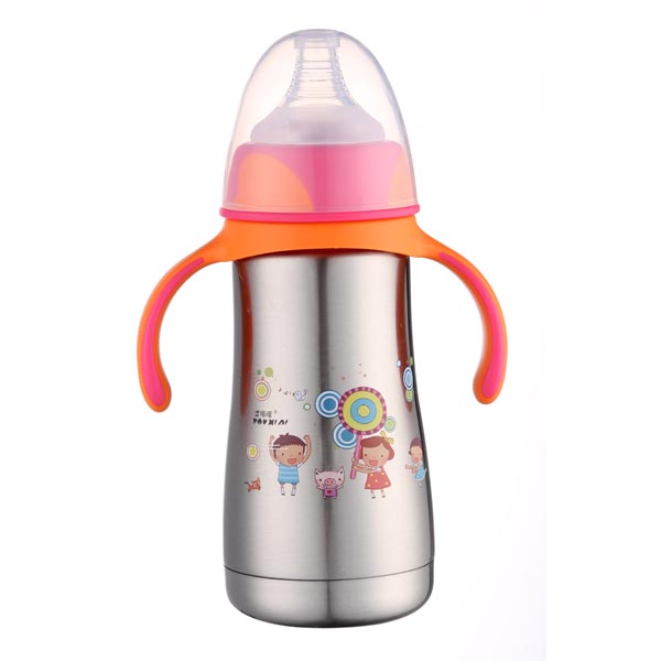 優(yōu)嘻噯炫彩保溫奶瓶260ML紅色