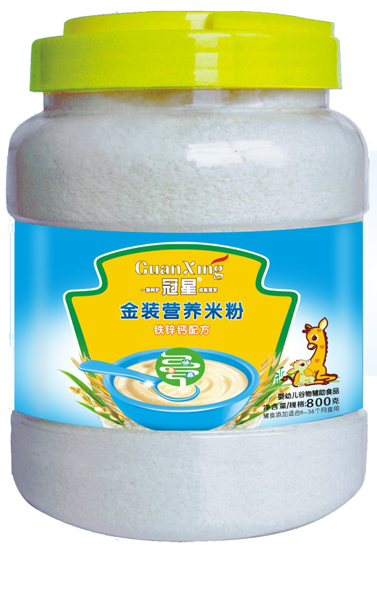 冠星鈣鐵鋅800克營養(yǎng)米粉