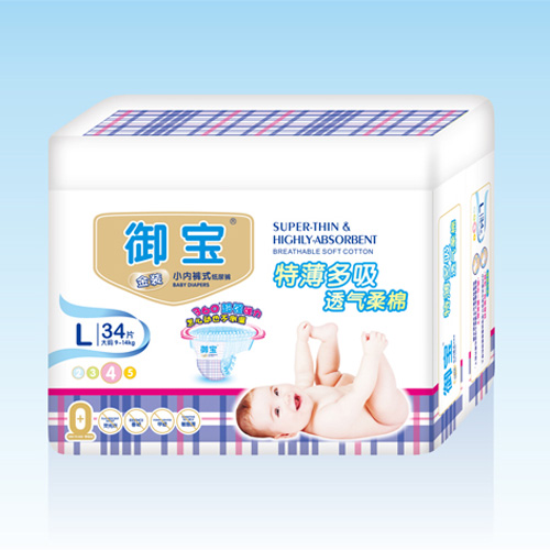 御寶金裝特薄多吸小內(nèi)褲式紙尿褲L34