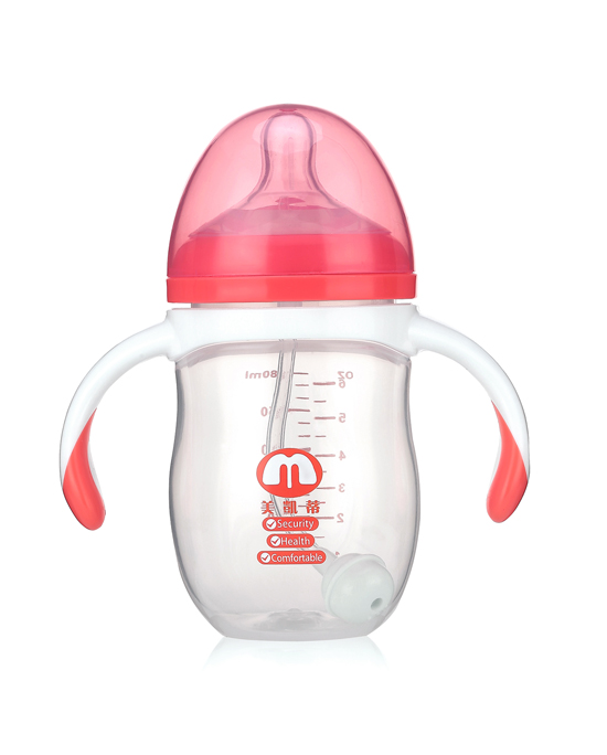 美凱蒂PP奶瓶180ML紅色
