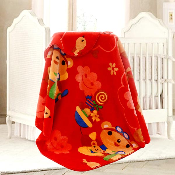 亞奧超柔云毯飛機熊大紅色