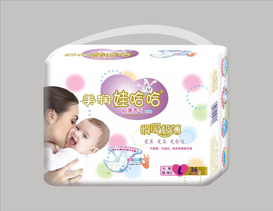 美潤(rùn)娃哈哈瞬吸極薄紙尿褲L碼36片