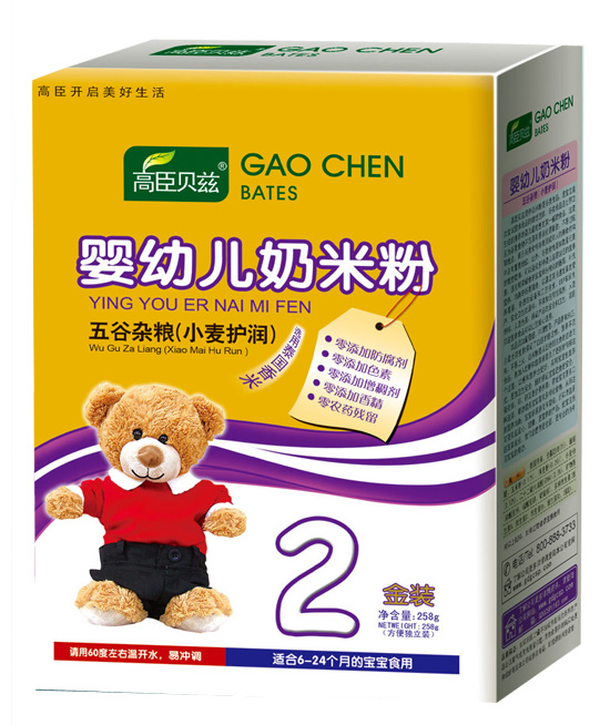 高臣貝茲五谷雜糧(小麥護(hù)潤)2段奶米粉