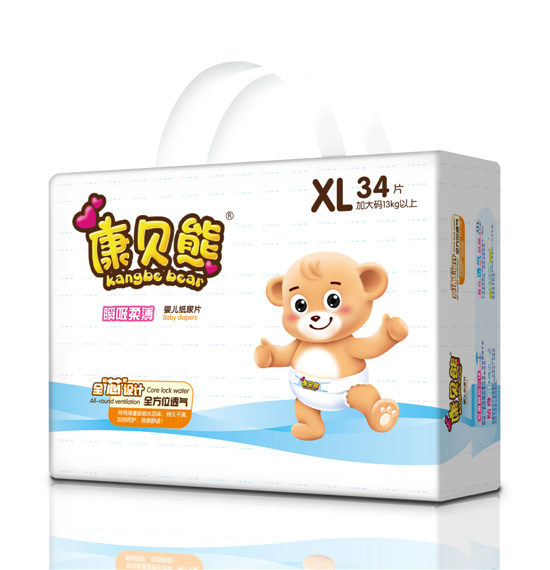 康貝熊瞬吸柔薄紙尿片XL碼34片