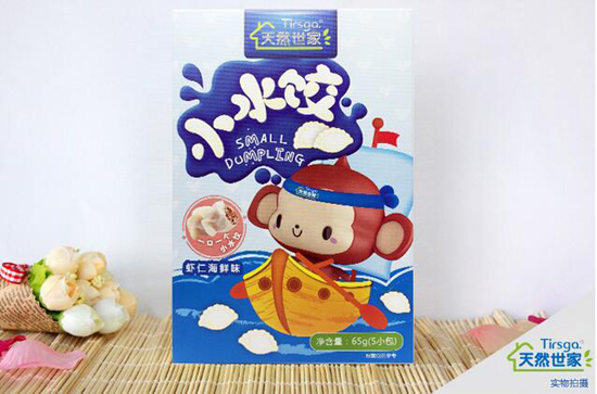 天然世家蝦仁海鮮小水餃豎