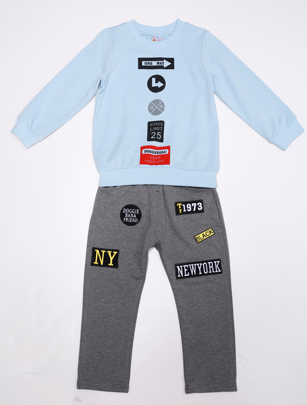 小狗巴納藍色寶寶套裝