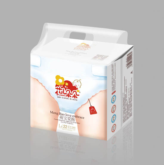 花兒朵朵萌寶愛(ài)抱嬰兒紙尿褲L碼22片