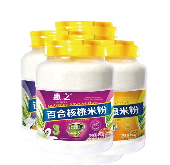 惠之百合核桃米粉800g圓桶裝