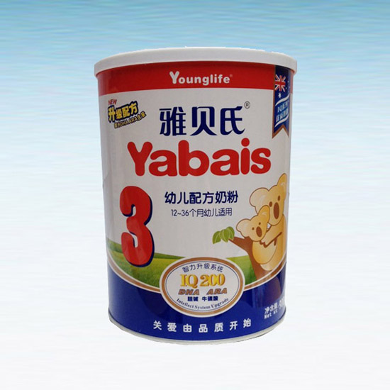 雅貝氏IQ200幼兒配方奶粉3段(聽(tīng)裝)