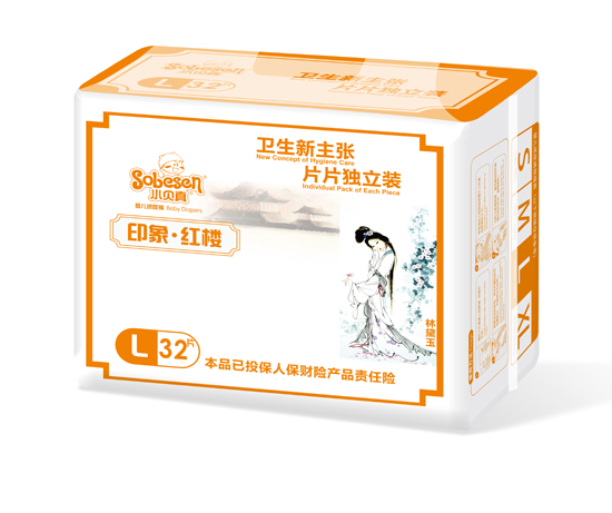 小貝真印象紅樓嬰兒紙尿褲L碼32片