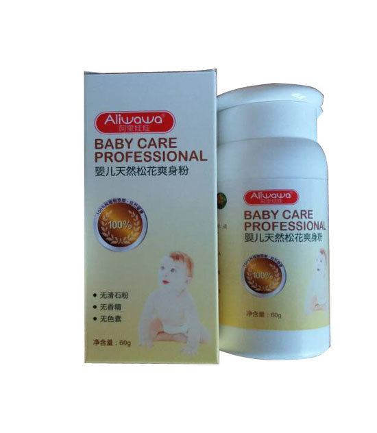 阿里娃娃嬰兒天然松花爽身粉
