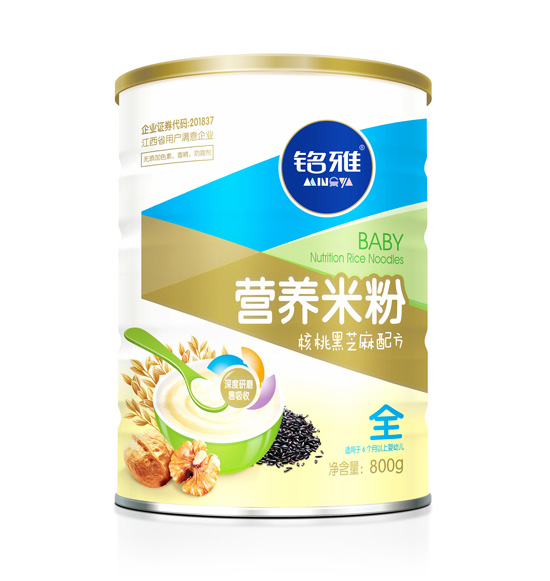 銘雅核桃黑芝麻營養(yǎng)米粉800克