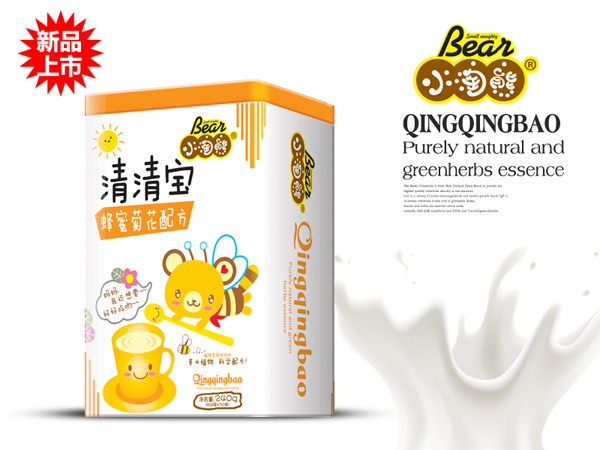 小淘熊蜂蜜菊花清清寶