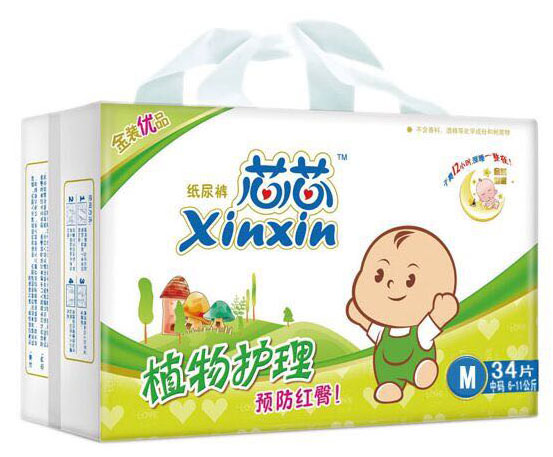 芯芯植物護理紙尿褲M34片