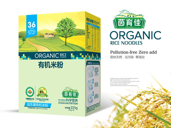 茵育佳益生菌有機(jī)米粉盒裝