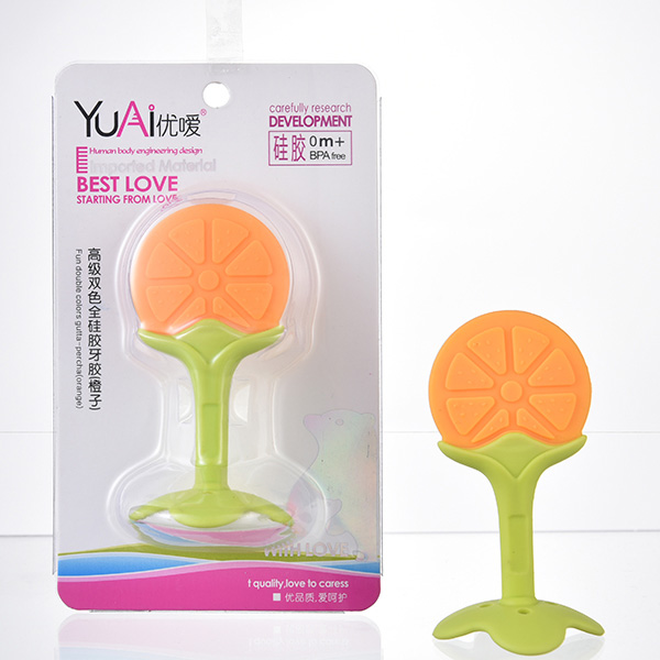 優(yōu)噯高級(jí)雙色橙子全硅膠牙膠