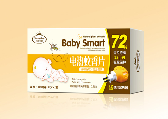 強牛貝比電熱蚊香片+蚊香器