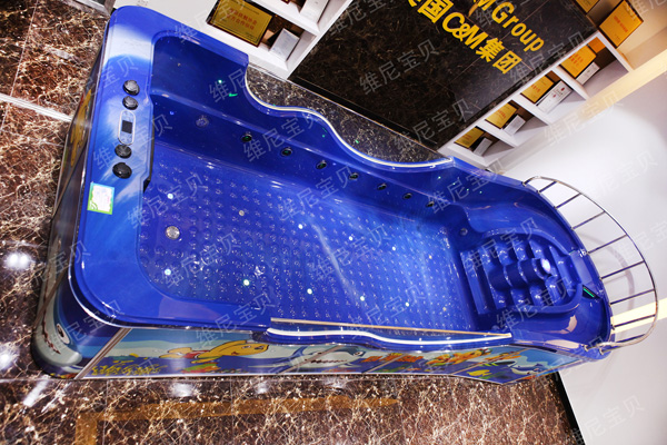 維尼寶貝藍(lán)色長方形浴缸