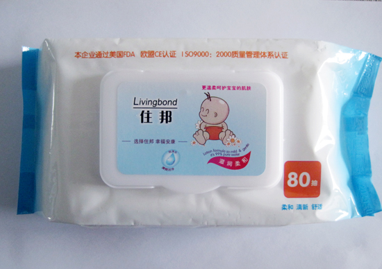 住邦嬰兒滋潤柔和濕巾80片加蓋