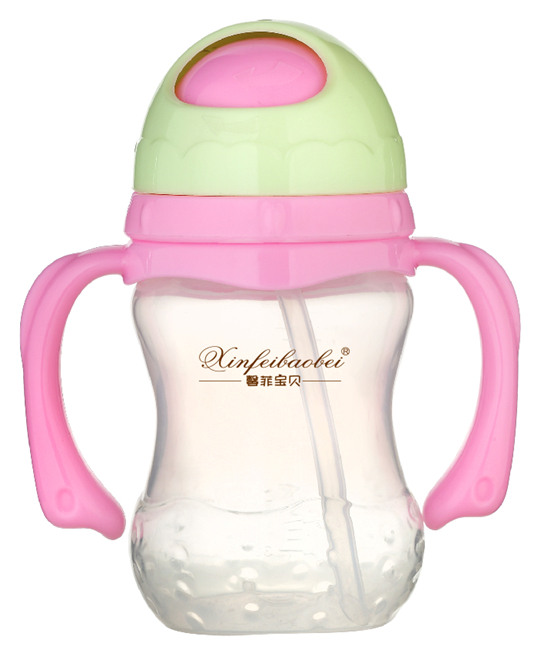 馨菲寶貝奶瓶紅綠雙色雙柄