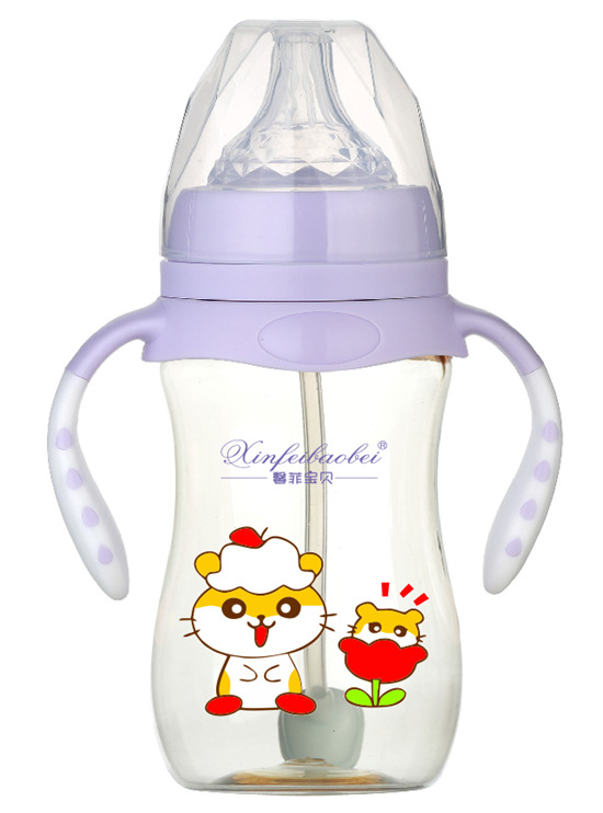 馨菲寶貝奶瓶雙手柄紫色