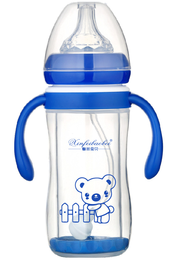 馨菲寶貝奶瓶直筒型藍色