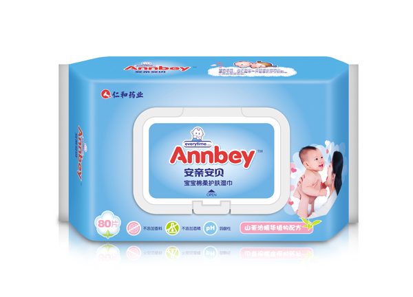 安親安貝寶寶棉柔護(hù)膚濕巾 80片