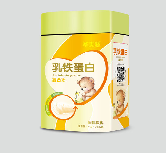 圣美滋QS乳鐵蛋白復(fù)合粉20袋(鐵盒)