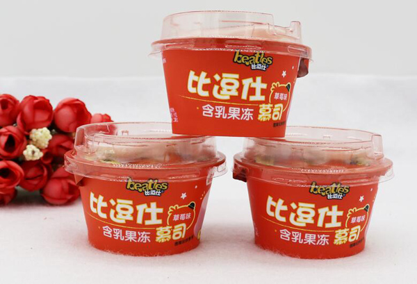 比逗仕慕司系列含乳果凍-草莓味