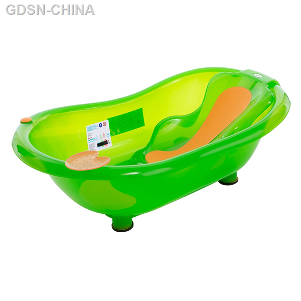 青蛙嘟迪測(cè)溫包膠躺板浴盆透明綠