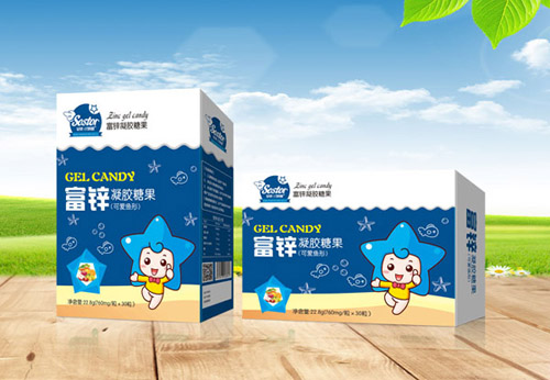 小萌星富鋅凝膠糖果盒裝(可愛魚形)