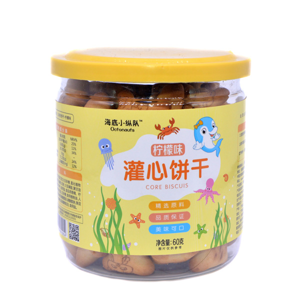 海底小縱隊(duì)灌心餅干檸檬味