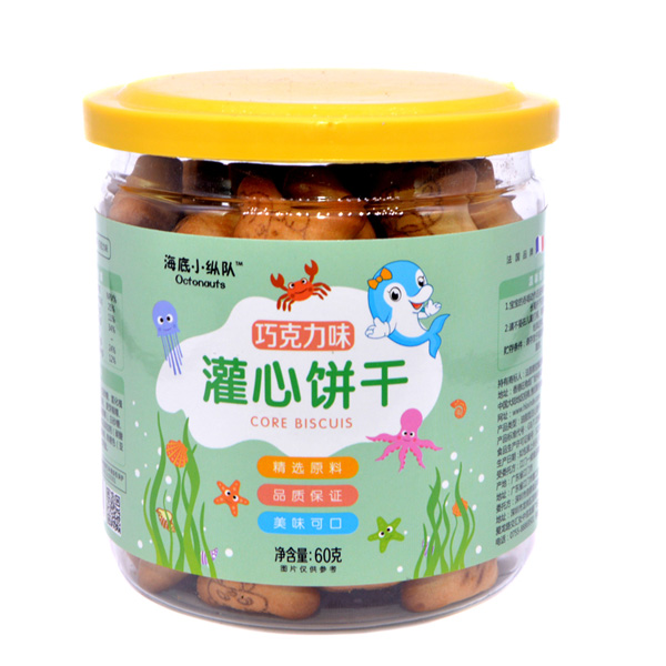 海底小縱隊(duì)灌心餅干巧克力味