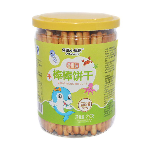 海底小縱隊(duì)棒棒餅干香橙味210g