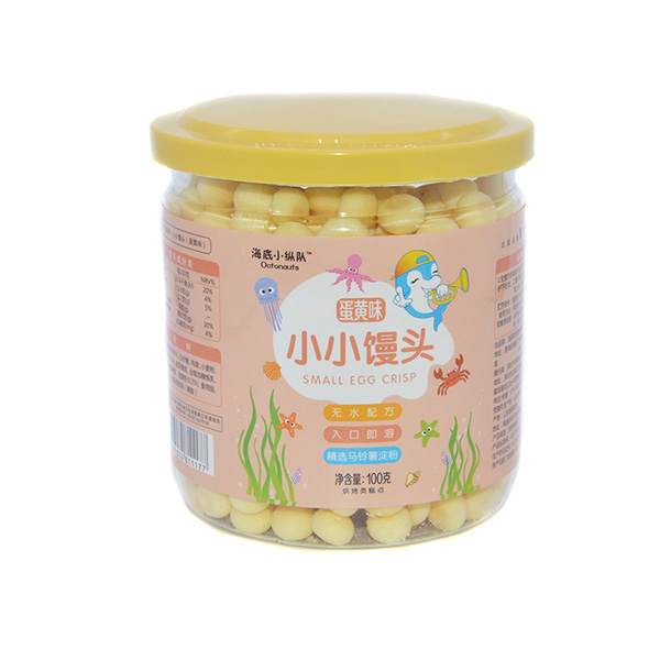 海底小縱隊小小饅頭蛋黃味包裝升級100g