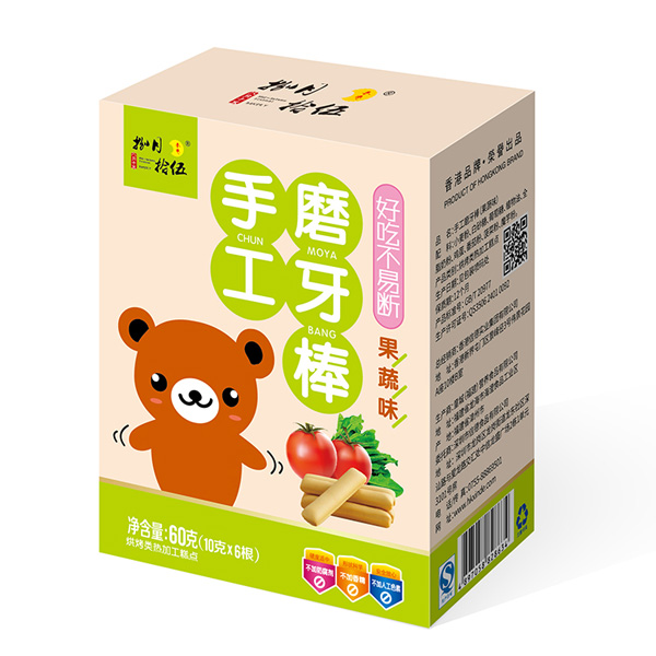 捌月拾伍裝手工磨牙棒果蔬味盒裝