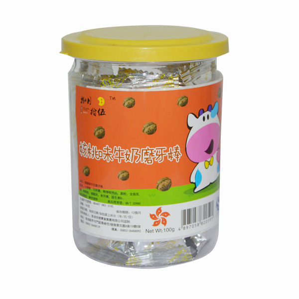 捌月拾伍核桃味牛奶磨牙棒罐裝100g