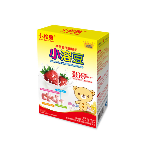 小棕熊草莓益生菌酸奶小溶豆