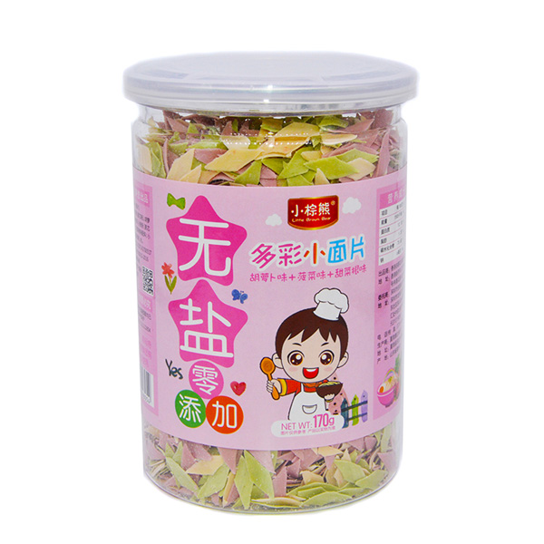 小棕熊無鹽多彩小面片(胡蘿卜+菠菜+甜菜根)