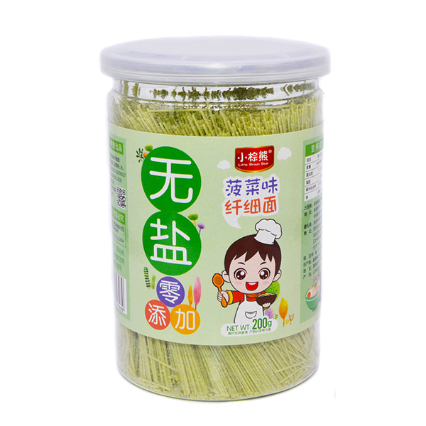 小棕熊無鹽纖細(xì)面菠菜味