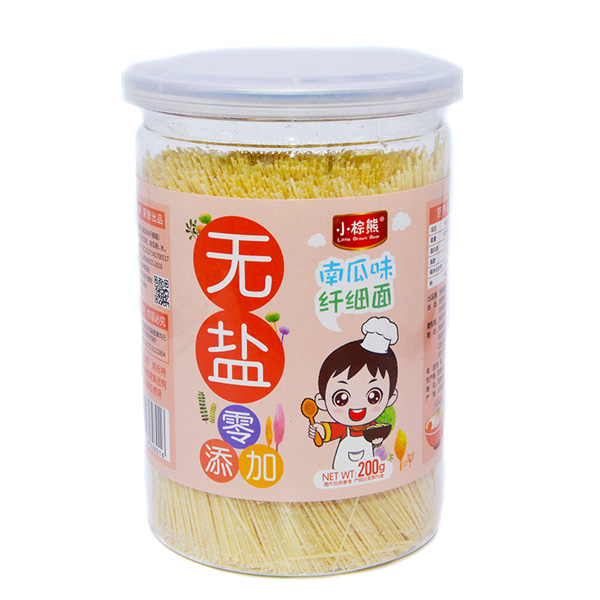 小棕熊無鹽纖細(xì)面南瓜味