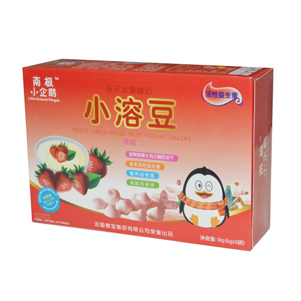 南極小企鵝凍干水果酸奶小溶豆草莓味