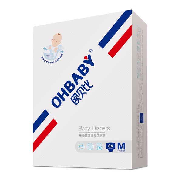 歐貝比樂(lè)動(dòng)超薄嬰兒紙尿褲M64