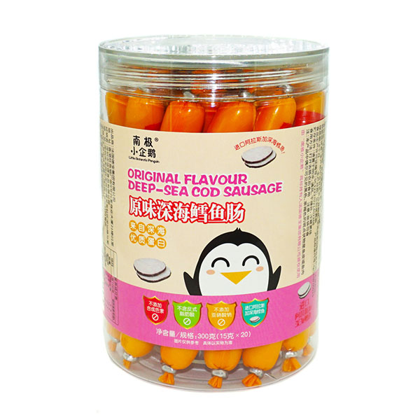 南極小企鵝原味深海鱈魚腸