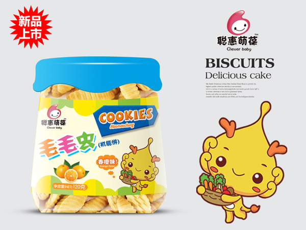 聰惠萌葆毛毛蟲機能餅-香橙味