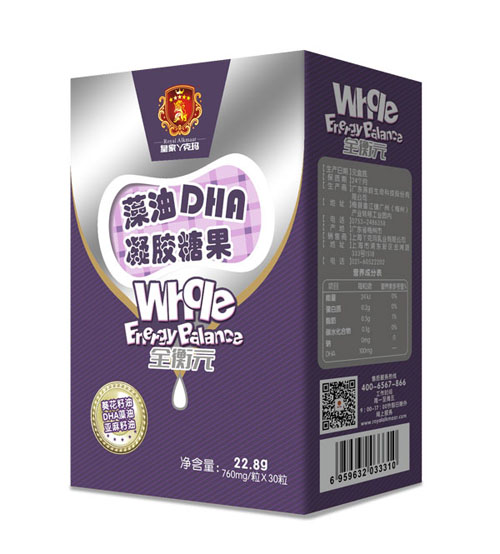 皇家丫克瑪全衡元藻油DHA凝膠果糖